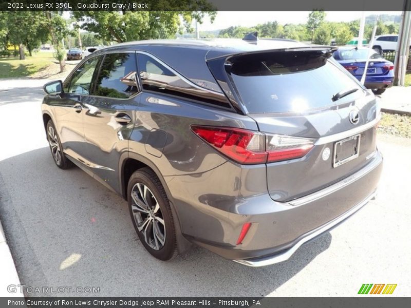 Cloudburst Gray / Black 2022 Lexus RX 350L