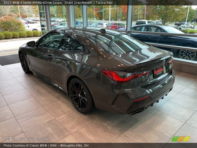 Dravit Gray Metallic / Tacora Red 2023 BMW 4 Series M440i xDrive Coupe