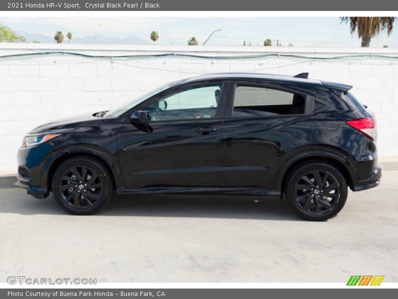 Crystal Black Pearl / Black 2021 Honda HR-V Sport