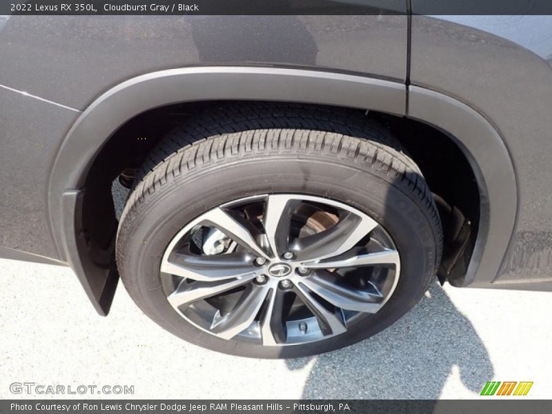 Cloudburst Gray / Black 2022 Lexus RX 350L