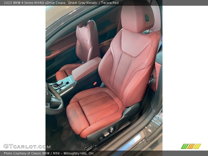 Dravit Gray Metallic / Tacora Red 2023 BMW 4 Series M440i xDrive Coupe