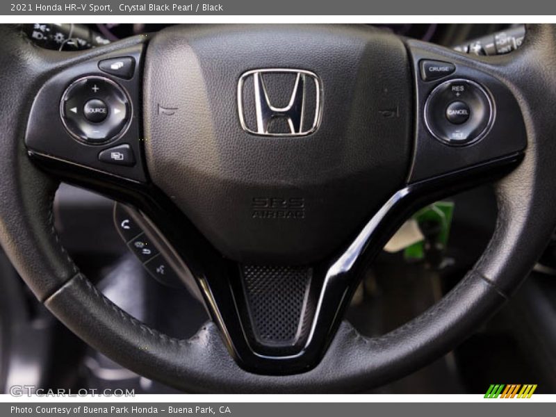 Crystal Black Pearl / Black 2021 Honda HR-V Sport