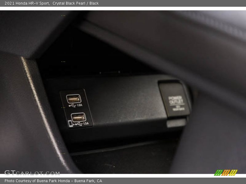 Crystal Black Pearl / Black 2021 Honda HR-V Sport