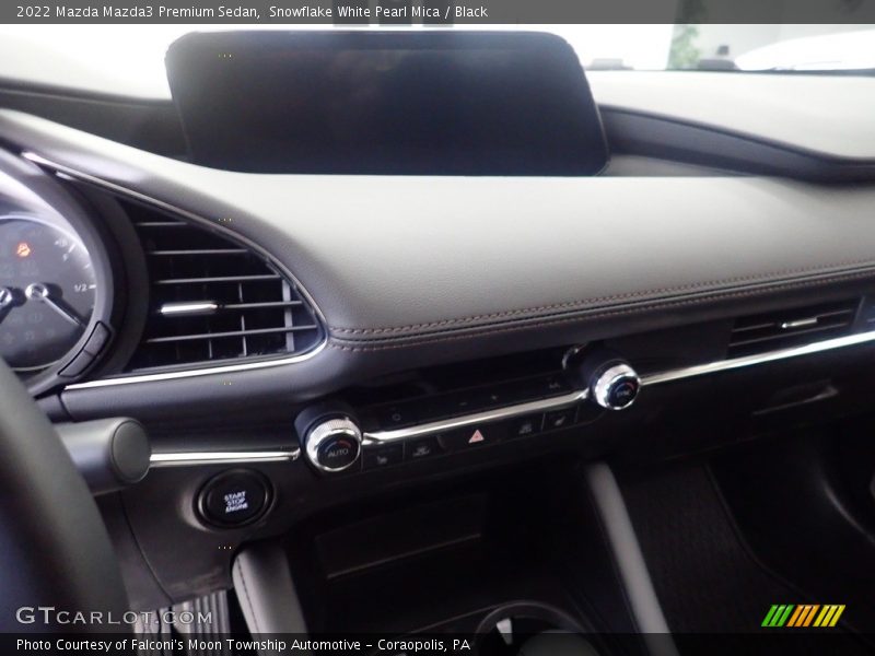 Snowflake White Pearl Mica / Black 2022 Mazda Mazda3 Premium Sedan