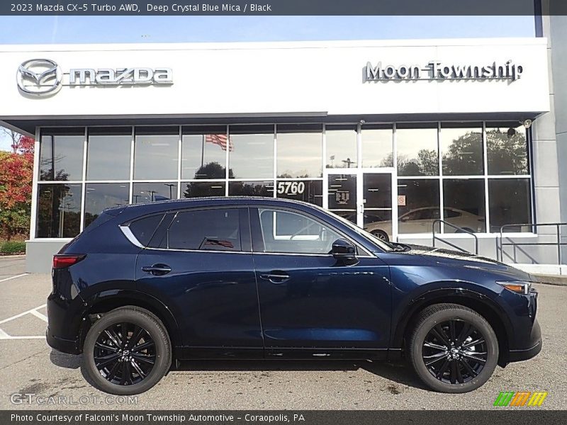 Deep Crystal Blue Mica / Black 2023 Mazda CX-5 Turbo AWD