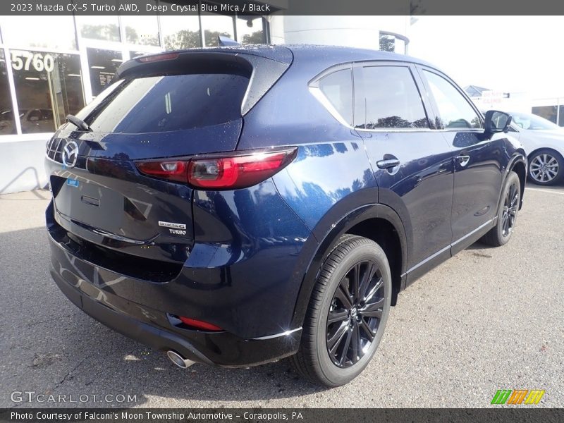 Deep Crystal Blue Mica / Black 2023 Mazda CX-5 Turbo AWD