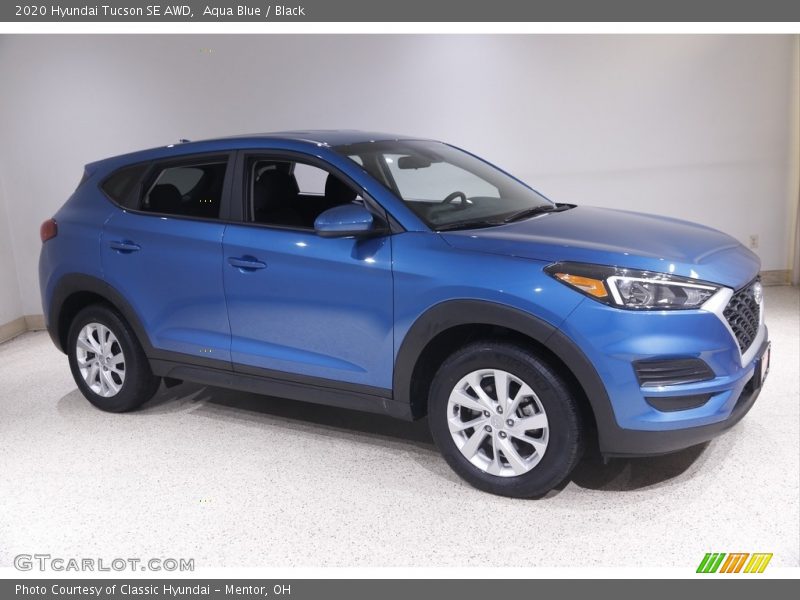 Aqua Blue / Black 2020 Hyundai Tucson SE AWD