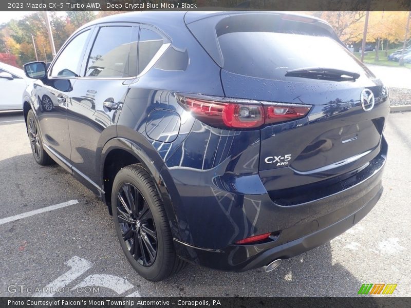 Deep Crystal Blue Mica / Black 2023 Mazda CX-5 Turbo AWD
