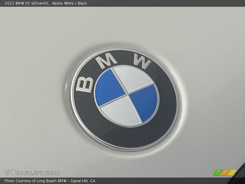Alpine White / Black 2023 BMW X5 sDrive40i