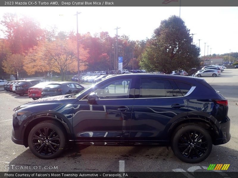 Deep Crystal Blue Mica / Black 2023 Mazda CX-5 Turbo AWD