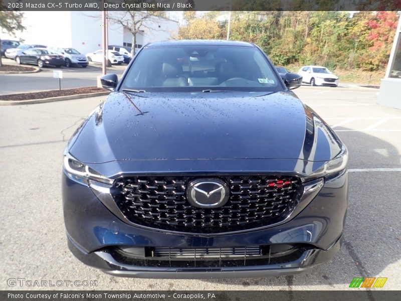 Deep Crystal Blue Mica / Black 2023 Mazda CX-5 Turbo AWD