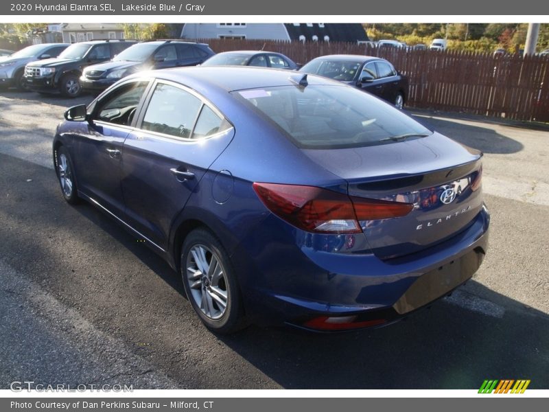 Lakeside Blue / Gray 2020 Hyundai Elantra SEL