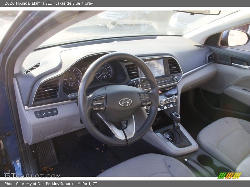 Lakeside Blue / Gray 2020 Hyundai Elantra SEL