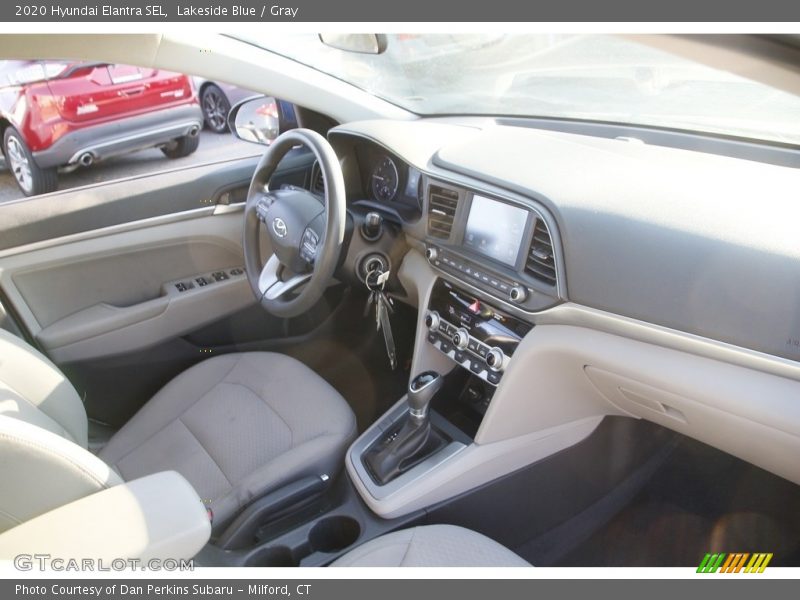 Lakeside Blue / Gray 2020 Hyundai Elantra SEL