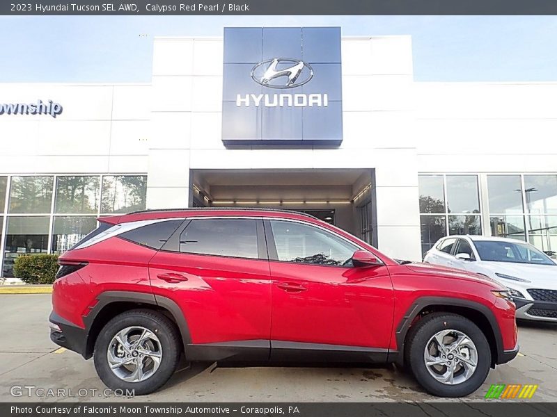 Calypso Red Pearl / Black 2023 Hyundai Tucson SEL AWD