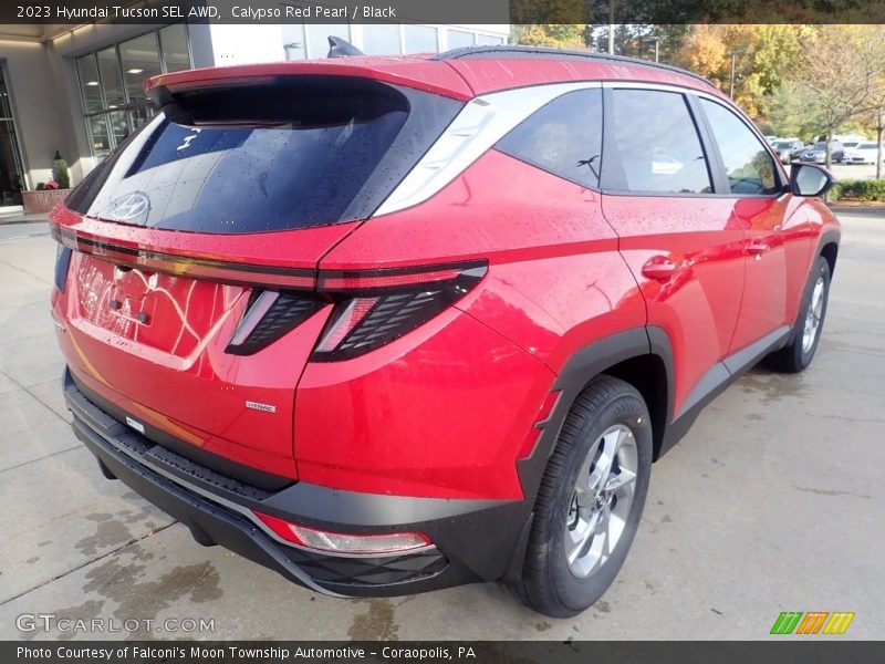 Calypso Red Pearl / Black 2023 Hyundai Tucson SEL AWD