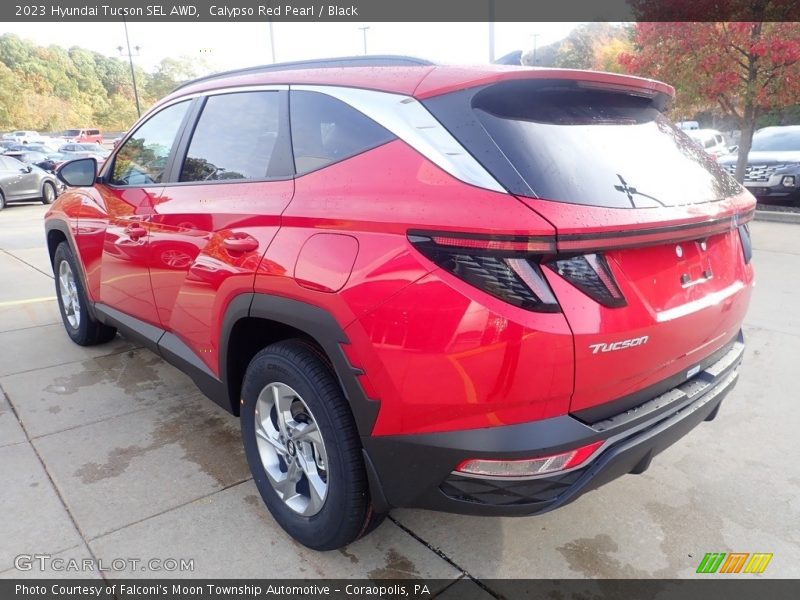 Calypso Red Pearl / Black 2023 Hyundai Tucson SEL AWD