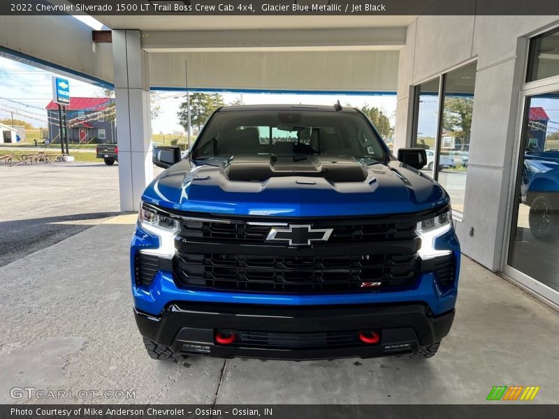 Glacier Blue Metallic / Jet Black 2022 Chevrolet Silverado 1500 LT Trail Boss Crew Cab 4x4