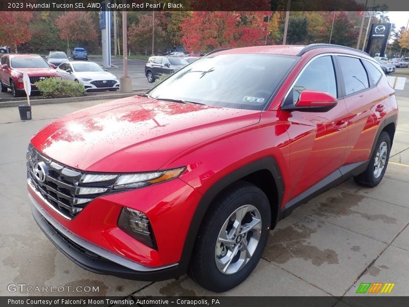Calypso Red Pearl / Black 2023 Hyundai Tucson SEL AWD