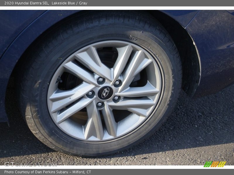 Lakeside Blue / Gray 2020 Hyundai Elantra SEL