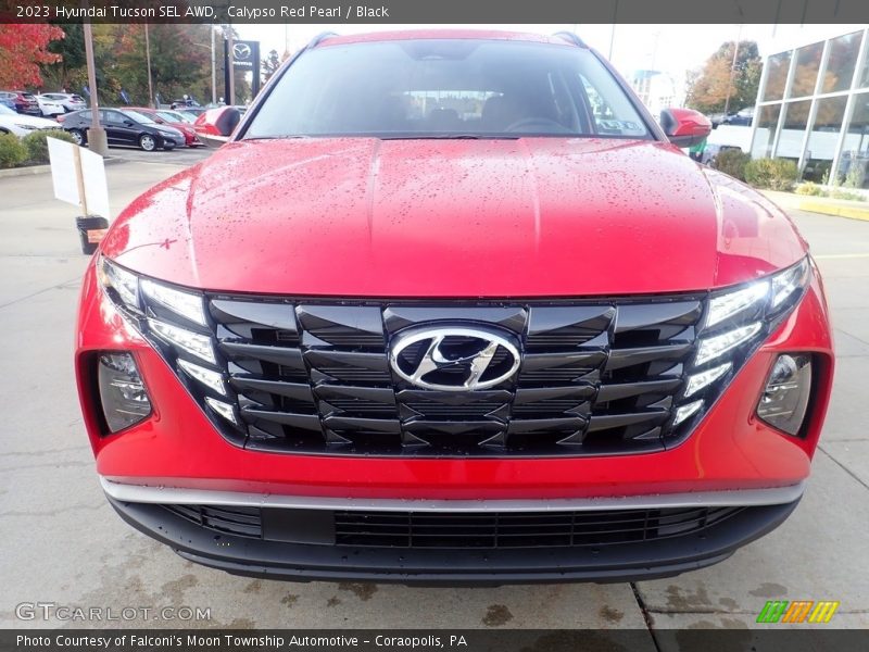 Calypso Red Pearl / Black 2023 Hyundai Tucson SEL AWD