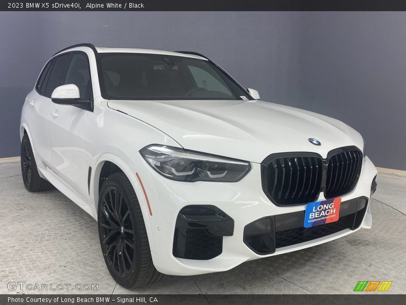 Alpine White / Black 2023 BMW X5 sDrive40i