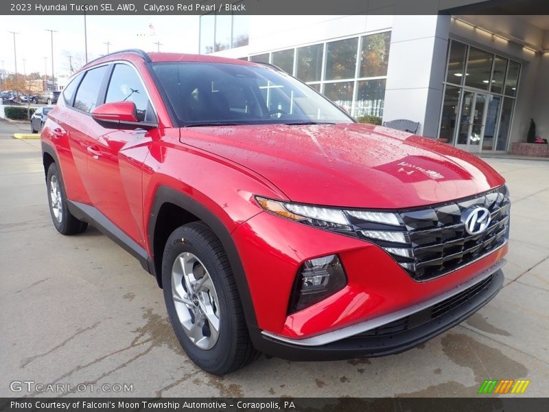 Calypso Red Pearl / Black 2023 Hyundai Tucson SEL AWD