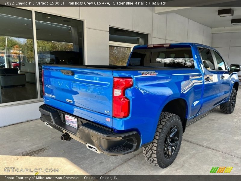 Glacier Blue Metallic / Jet Black 2022 Chevrolet Silverado 1500 LT Trail Boss Crew Cab 4x4