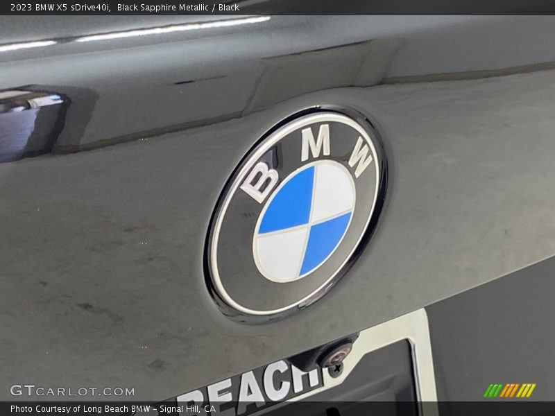 Black Sapphire Metallic / Black 2023 BMW X5 sDrive40i