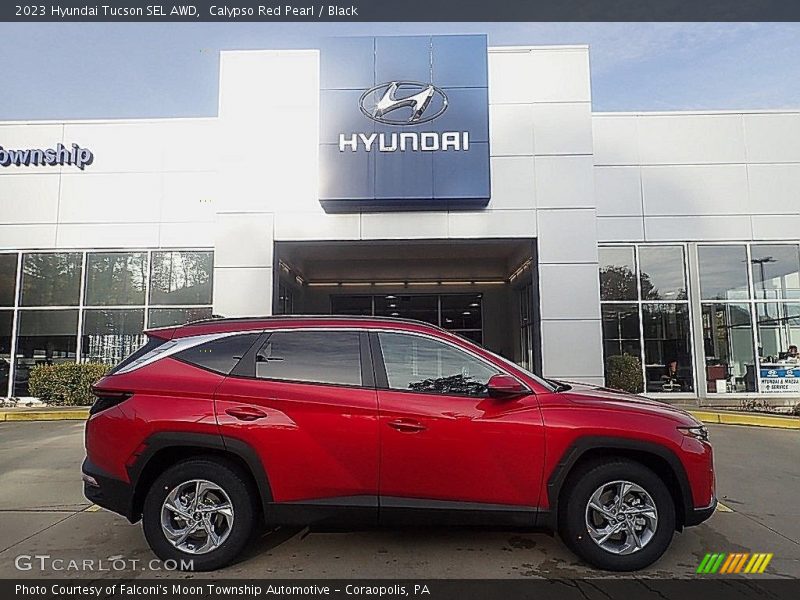 Calypso Red Pearl / Black 2023 Hyundai Tucson SEL AWD