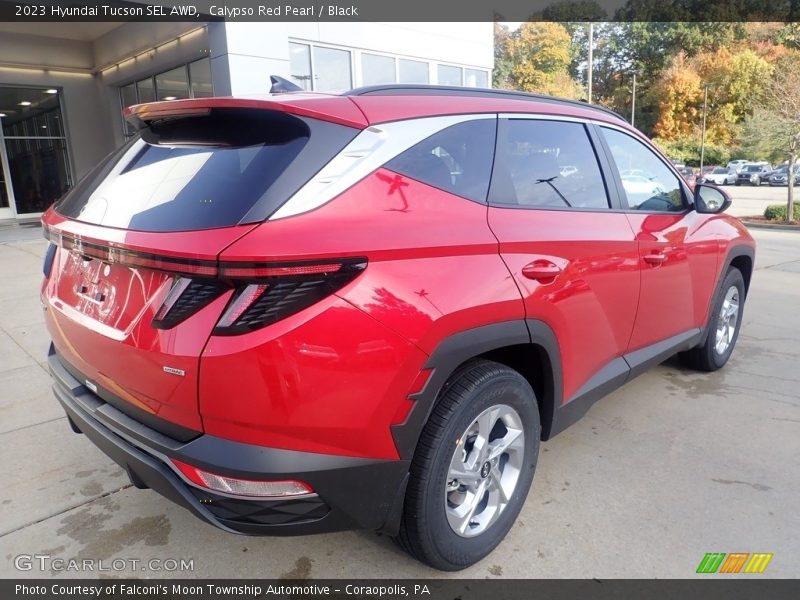 Calypso Red Pearl / Black 2023 Hyundai Tucson SEL AWD