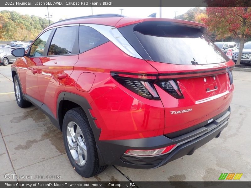 Calypso Red Pearl / Black 2023 Hyundai Tucson SEL AWD