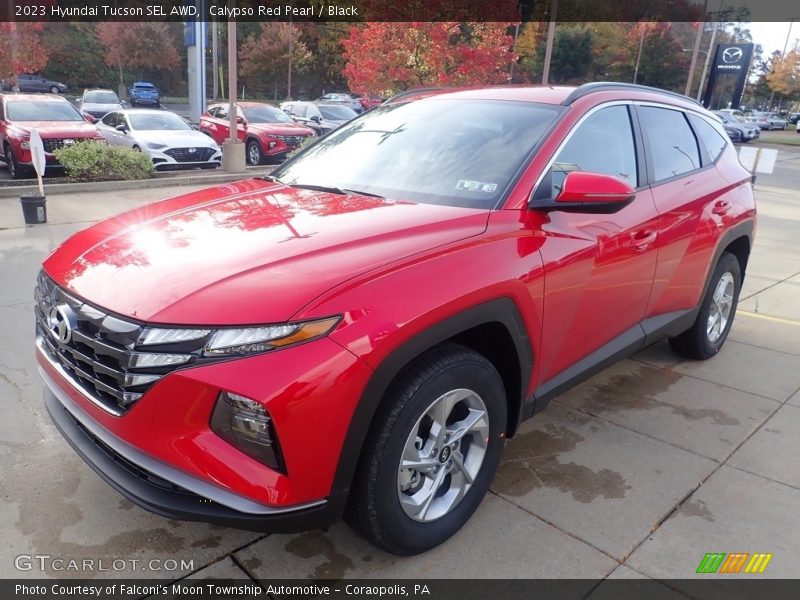 Calypso Red Pearl / Black 2023 Hyundai Tucson SEL AWD