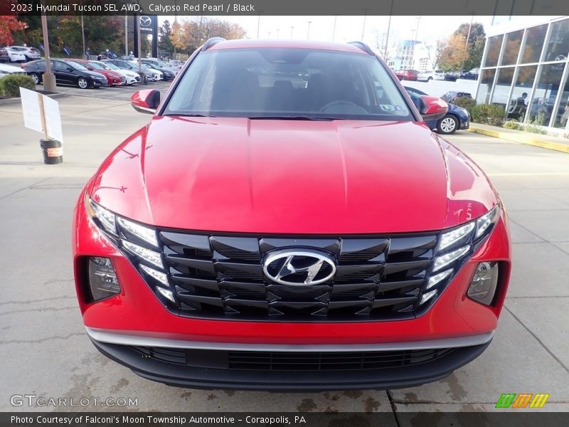 Calypso Red Pearl / Black 2023 Hyundai Tucson SEL AWD