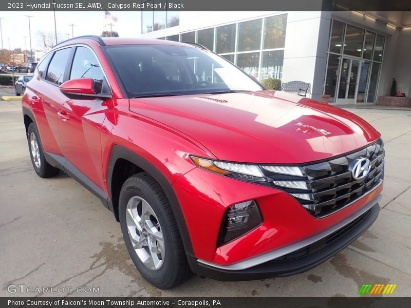 Calypso Red Pearl / Black 2023 Hyundai Tucson SEL AWD