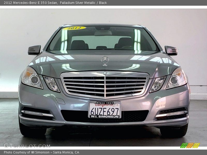 Palladium Silver Metallic / Black 2012 Mercedes-Benz E 350 Sedan