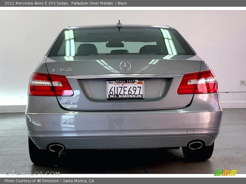 Palladium Silver Metallic / Black 2012 Mercedes-Benz E 350 Sedan