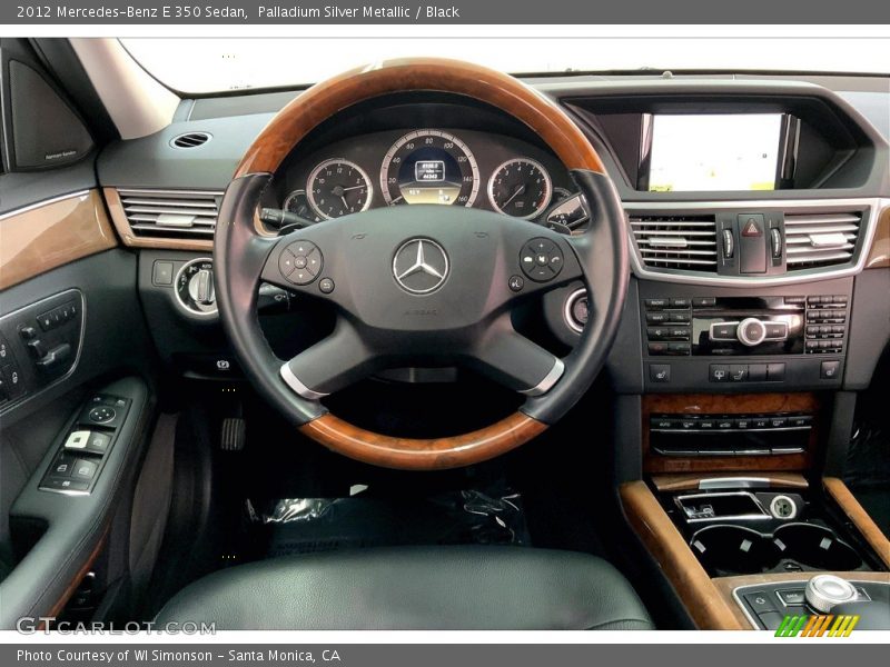 Palladium Silver Metallic / Black 2012 Mercedes-Benz E 350 Sedan