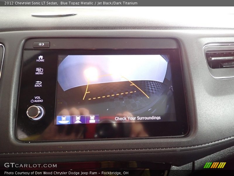 Blue Topaz Metallic / Jet Black/Dark Titanium 2012 Chevrolet Sonic LT Sedan