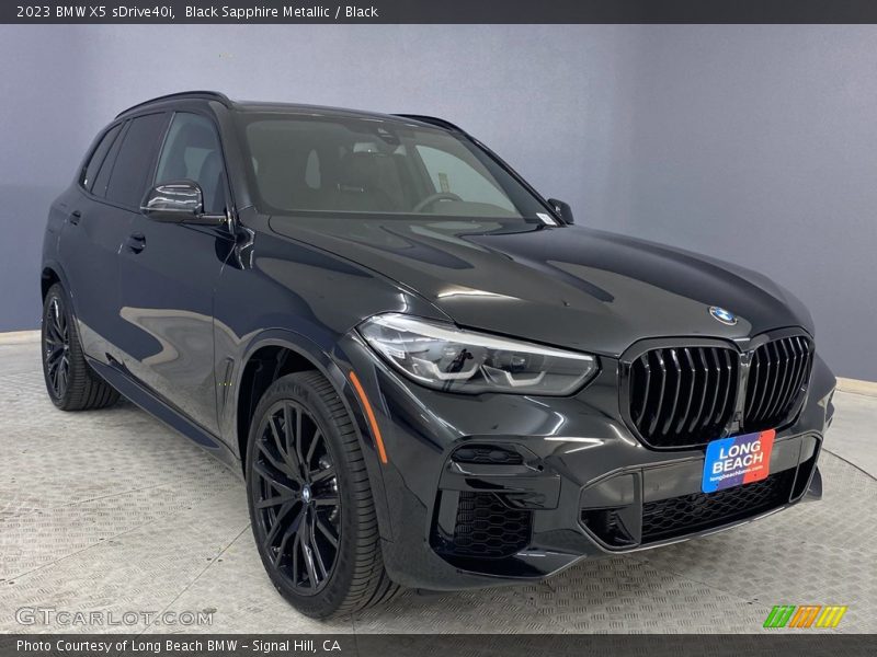 Black Sapphire Metallic / Black 2023 BMW X5 sDrive40i