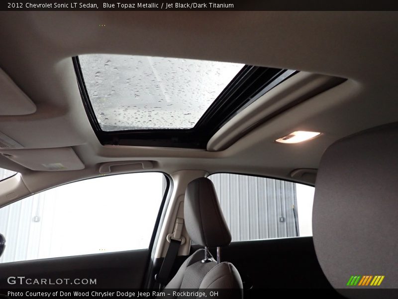 Blue Topaz Metallic / Jet Black/Dark Titanium 2012 Chevrolet Sonic LT Sedan