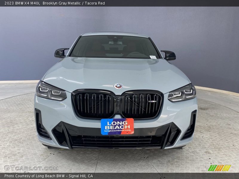 Brooklyn Gray Metallic / Tacora Red 2023 BMW X4 M40i