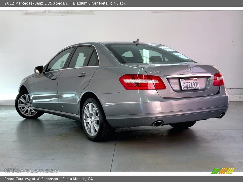 Palladium Silver Metallic / Black 2012 Mercedes-Benz E 350 Sedan