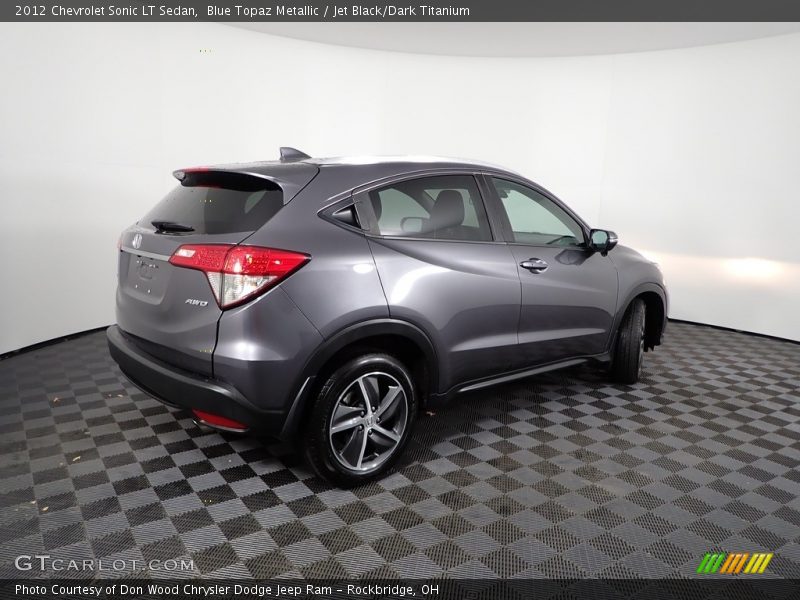 Blue Topaz Metallic / Jet Black/Dark Titanium 2012 Chevrolet Sonic LT Sedan