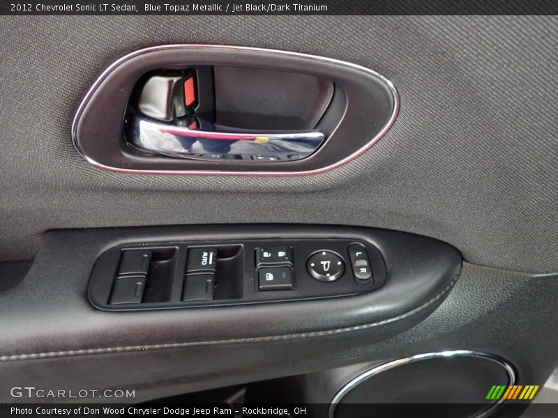 Blue Topaz Metallic / Jet Black/Dark Titanium 2012 Chevrolet Sonic LT Sedan