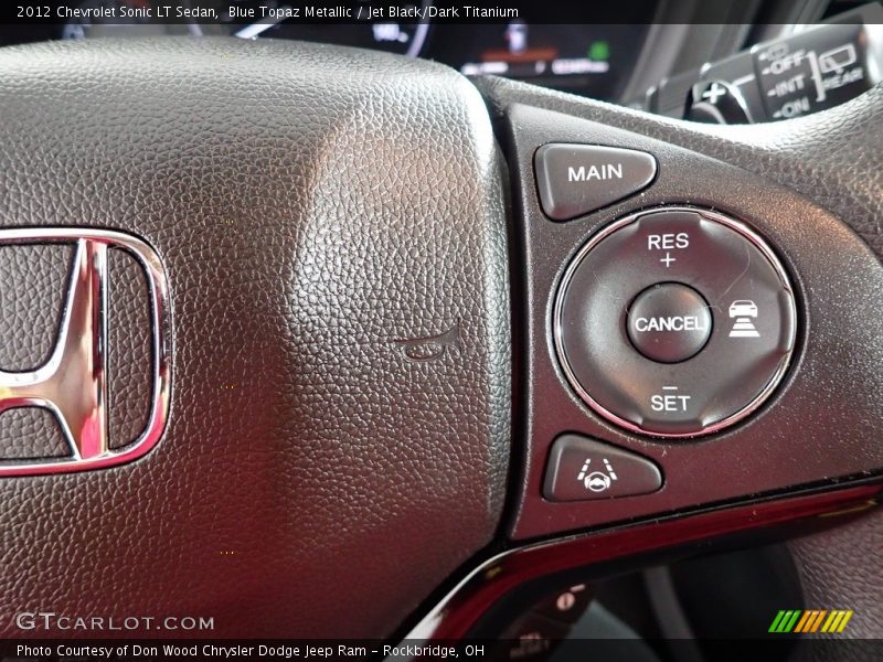 Blue Topaz Metallic / Jet Black/Dark Titanium 2012 Chevrolet Sonic LT Sedan