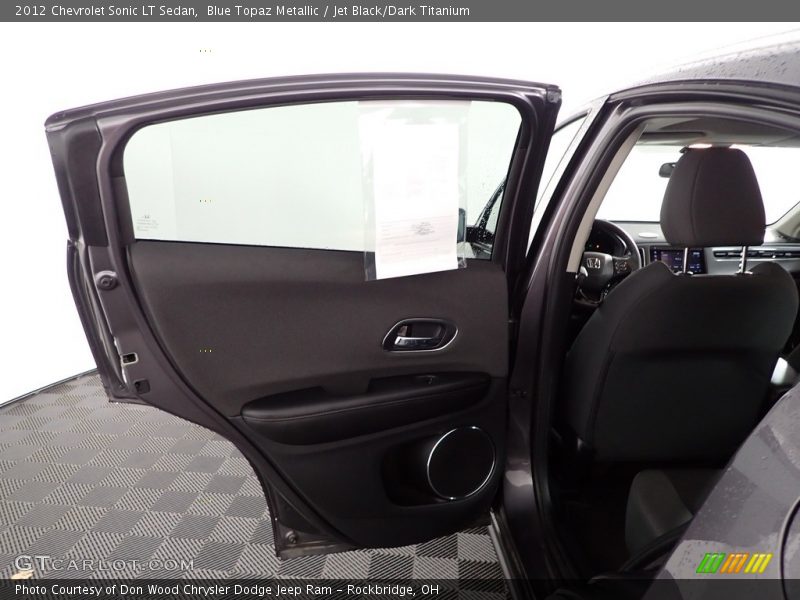 Blue Topaz Metallic / Jet Black/Dark Titanium 2012 Chevrolet Sonic LT Sedan