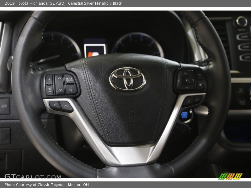 Celestial Silver Metallic / Black 2019 Toyota Highlander SE AWD