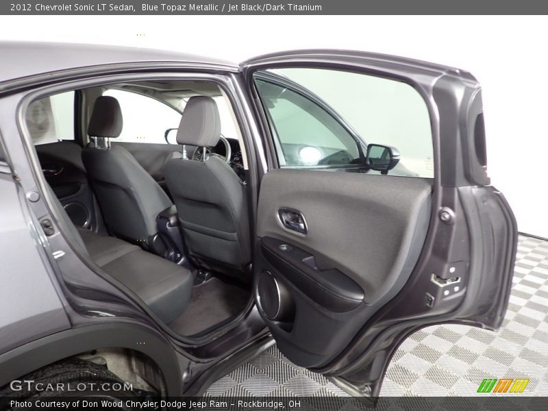 Blue Topaz Metallic / Jet Black/Dark Titanium 2012 Chevrolet Sonic LT Sedan