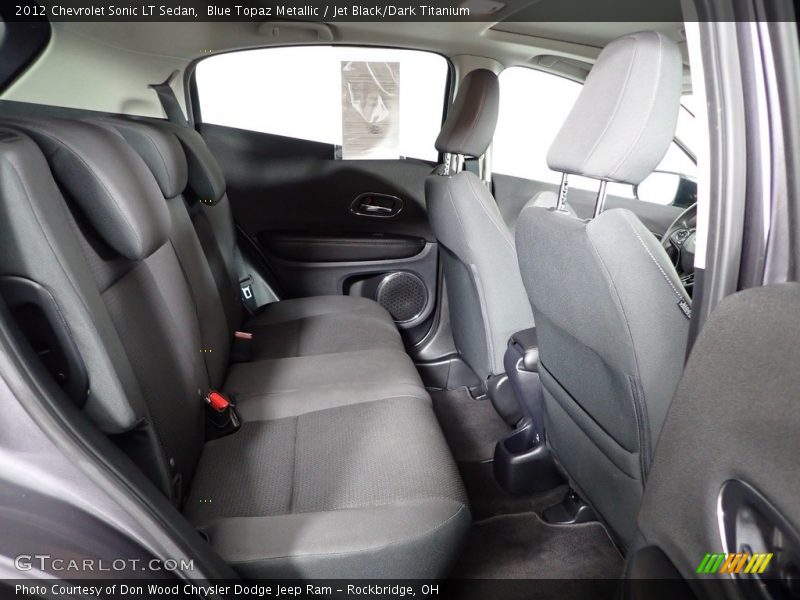 Blue Topaz Metallic / Jet Black/Dark Titanium 2012 Chevrolet Sonic LT Sedan